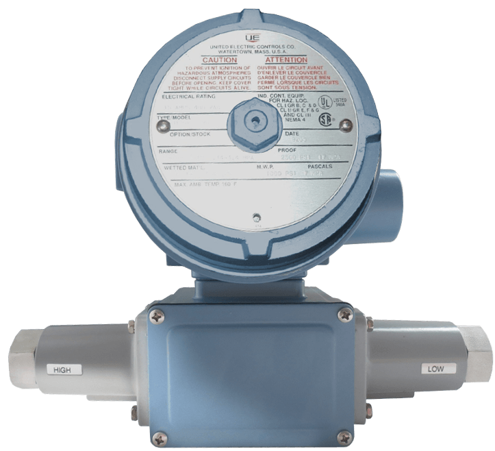 United Electric Pressure Switch, 120 Series Type J120K Models 36 to 39